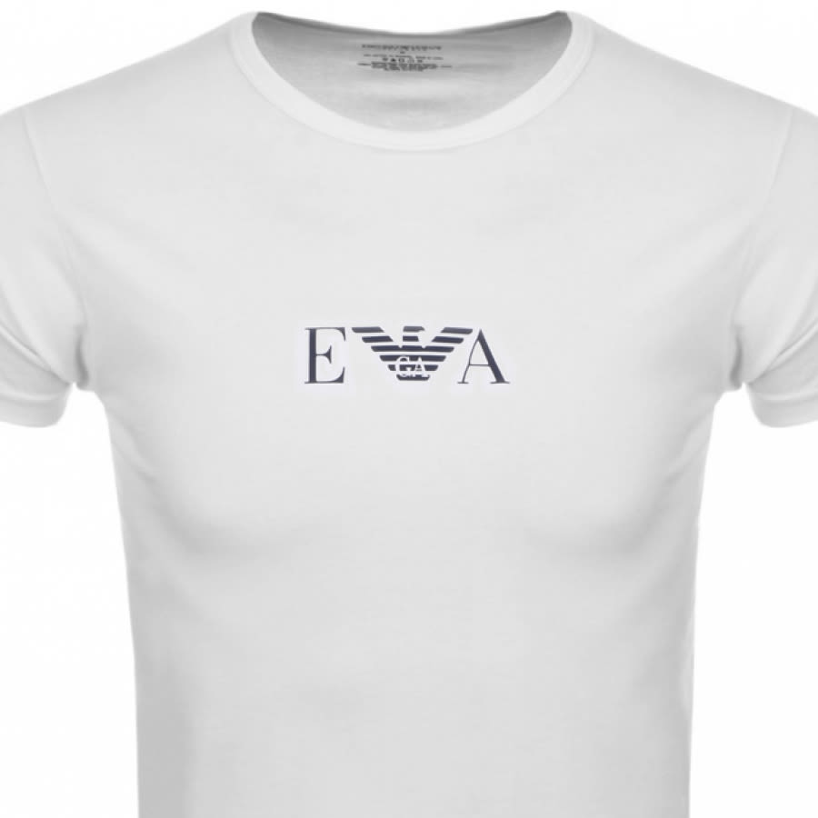 Alternative Image for ProductEmporio Armani Lounge Crew Neck T Shirt White2